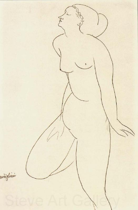 Amedeo Modigliani Standing Female nude France oil painting art